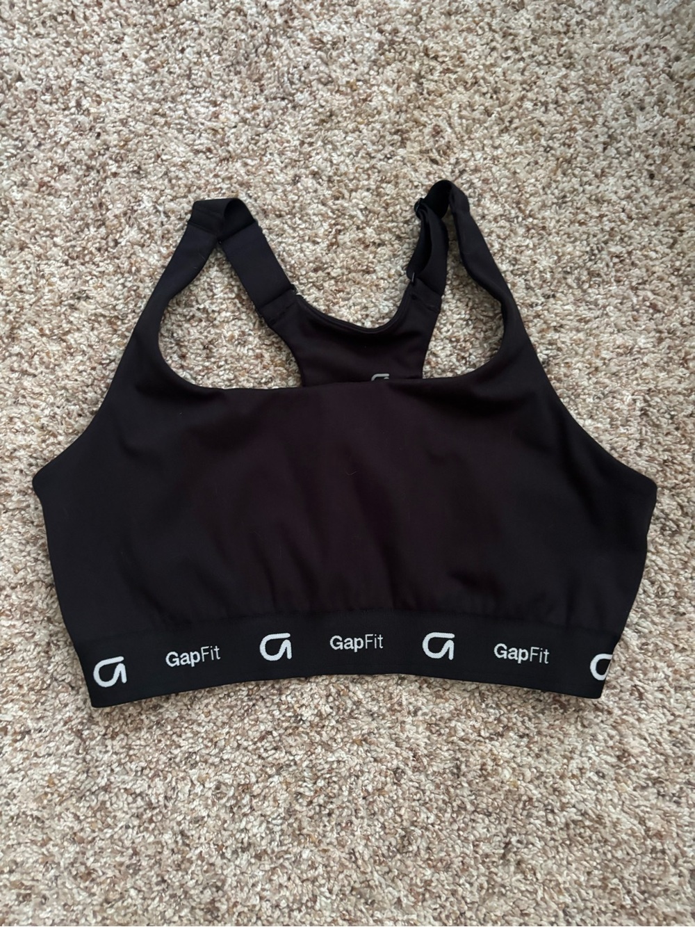 GAP Black GapFit Racerback Sports Bra